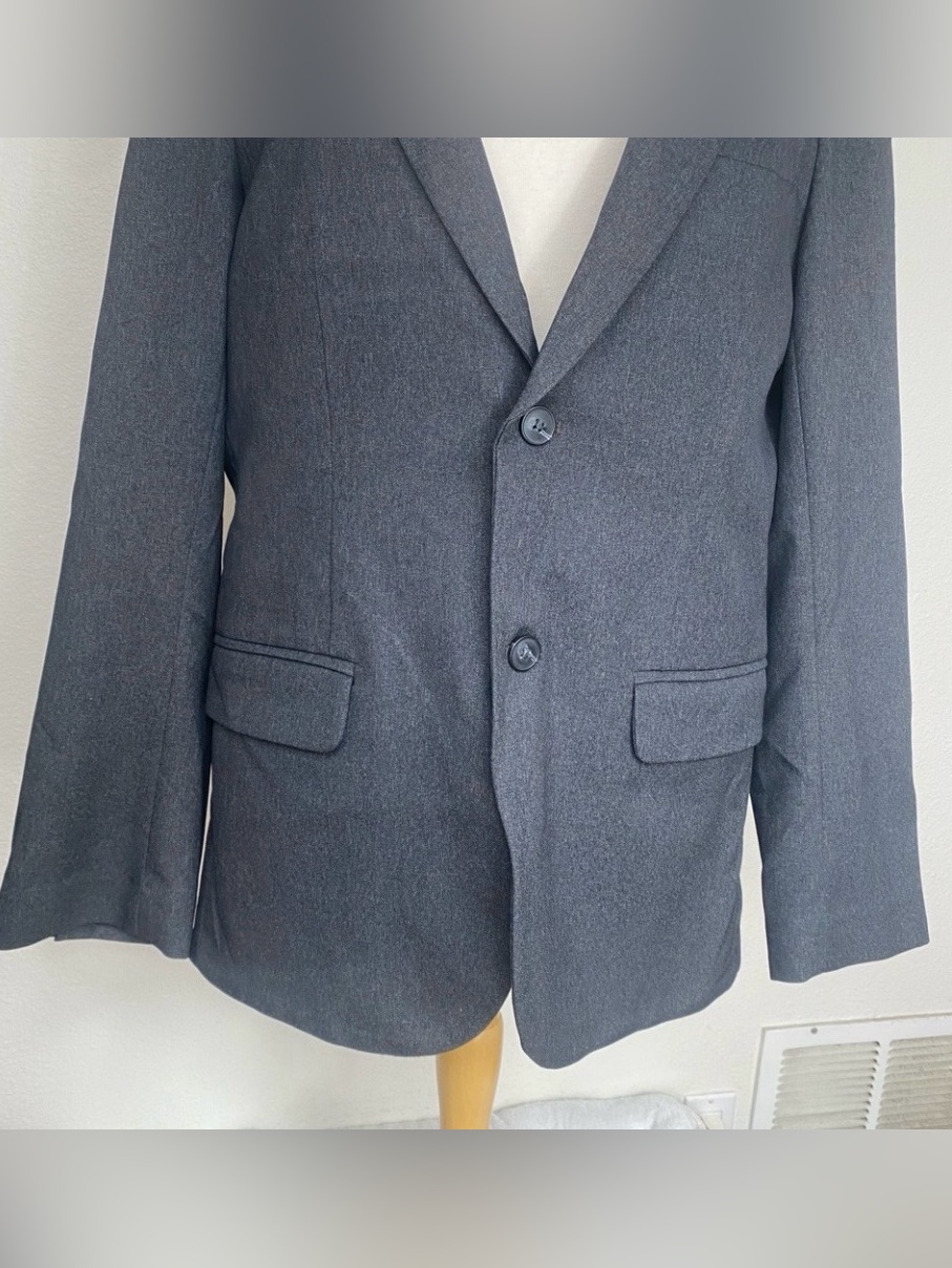 Nwot New Bluffworks Men's Gotham Gray Classic Fit Gramercy Blazer Size 44r — image 6 of 8